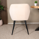 Lizzely Garden & Living Eetkamerstoel met armleuning Darcio zand velvet eetstoel