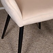 Lizzely Garden & Living Eetkamerstoel met armleuning Darcio zand velvet eetstoel