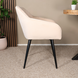 Lizzely Garden & Living Eetkamerstoel met armleuning Darcio zand velvet eetstoel