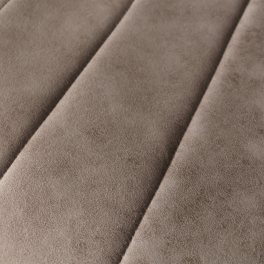 Barkruk Anel met rugleuning: antraciet barstoel met zwart onderstel