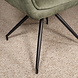 Lizzely Garden & Living Eetkamerstoel met armleuning Bowie donkergroen microvezel eetstoel industrieel Lizzely Garden & Living Eetkamerstoel met armleuning Bowie donkergroen microvezel eetstoel industrieel
