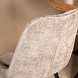 Lizzely Garden & Living Eetkamerstoel De Vince grijs chenille eetstoel