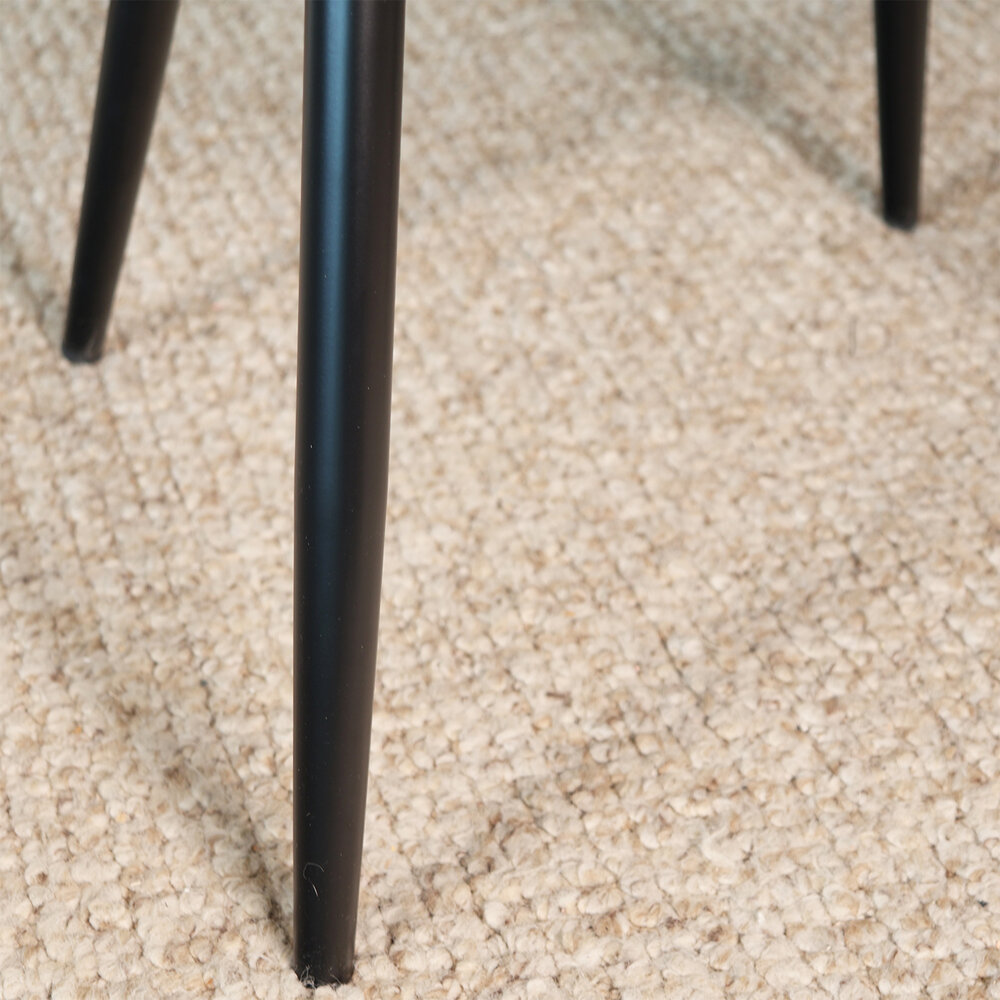 Eetkamerstoel De Vince bruin velvet eetstoel