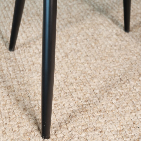 Lizzely Garden & Living Eetkamerstoel De Vince bruin velvet eetstoel