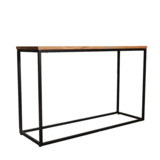 Lizzely Garden & Living Bijzettafel 120cm mangohout lichtbruin Osso