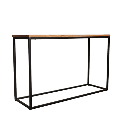 Lizzely Garden & Living Bijzettafel mangohout Osso 120cm lichtbruin