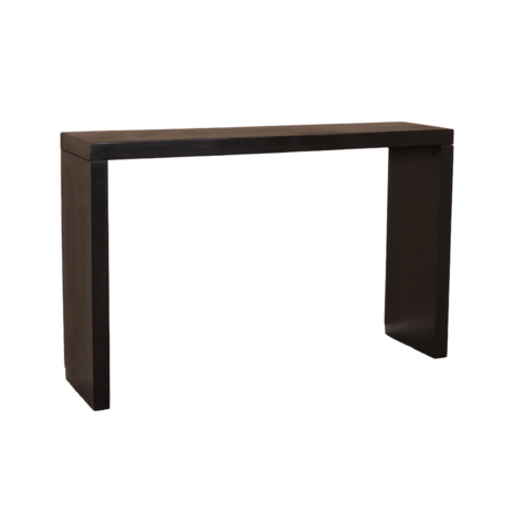 Lizzely Garden & Living Bijzettafel mangohout Randy 120cm zwart