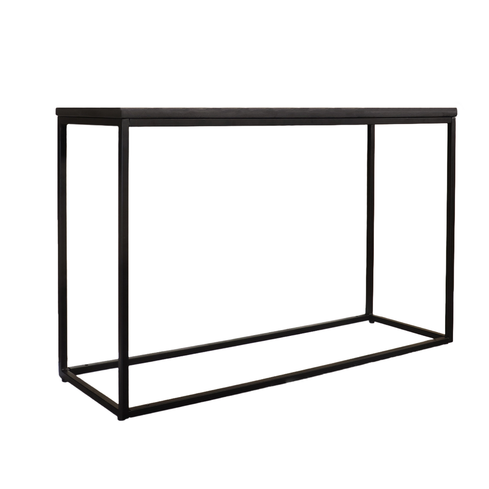 Bijzettafel mangohout Osso 120cm zwart