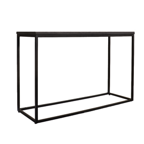 Lizzely Garden & Living Bijzettafel 120cm mangohout zwart Osso