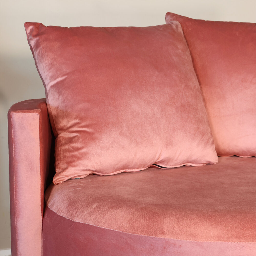 Fauteuil loveseat velvet oud roze draaibare fauteuil