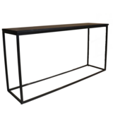 Lizzely Garden & Living Bijzettafel 150cm mangohout zwart Osso Lizzely Garden & Living Bijzettafel 150cm mangohout zwart Osso