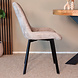 Lizzely Garden & Living Eetkamerstoel Susta grijs chenille eetstoel