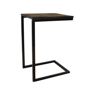 Lizzely Garden & Living Bijzettafel Jerry 55cm zwart mangohout