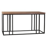 Lizzely Garden & Living Bijzettafel 150cm mangohout Don walnoot