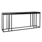 Bijzettafel 150cm mangohout Don zwart