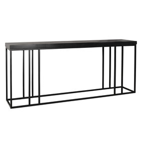 Lizzely Garden & Living Bijzettafel 150cm mangohout Don zwart