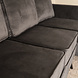 Lizzely Garden & Living Hoekbank design Venna 200cm donkergrijs velvet