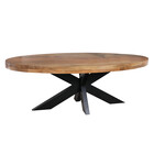 Salontafel ovaal mangohout 130cm Jimmy lichtbruin