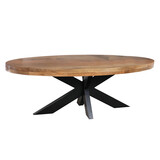 Lizzely Garden & Living Salontafel ovaal mangohout 130cm Jimmy lichtbruin Lizzely Garden & Living Salontafel ovaal mangohout 130cm Jimmy lichtbruin