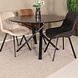 Lizzely Garden & Living Eettafel rond Ronsi Antoinette zwart 120cm ronde tafel