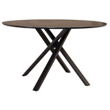 Lizzely Garden & Living Eettafel rond Ronsi Antoinette zwart 140cm ronde tafel
