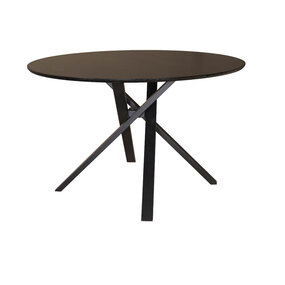 Lizzely Garden & Living Eettafel rond Ronsi Antoinette zwart 120cm ronde tafel