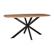 Lizzely Garden & Living Eettafel Deens ovaal 160cm bruin Hero ovale eettafel