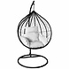 Lizzely Garden & Living Egg hangstoel zwart roundabout ei stoel hang