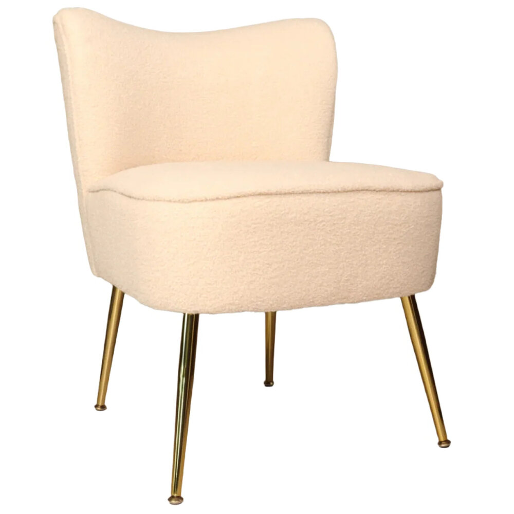 Fauteuil zitbank 1 persoons Teddy beige stoel