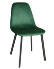 Eetkamerstoel Simpy donkergroen velvet eetstoel