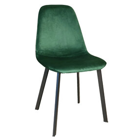 Lizzely Garden & Living Eetkamerstoel Simpy donkergroen velvet eetstoel