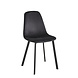 Lizzely Garden & Living Eetkamerstoel Simpy zwart velvet eetstoel