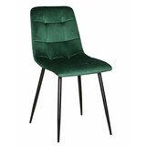 Lizzely Garden & Living Eetkamerstoel Catoo donkergroen velvet eetstoel