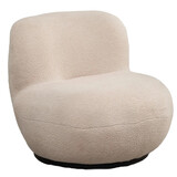 Lizzely Garden & Living Draai fauteuil Lara teddy zand draaibare fauteuil