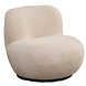 Lizzely Garden & Living Draai fauteuil Lara teddy zand draaibare fauteuil