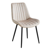 Lizzely Garden & Living Eetkamerstoel Susta lichtgrijs microvezel eetstoel