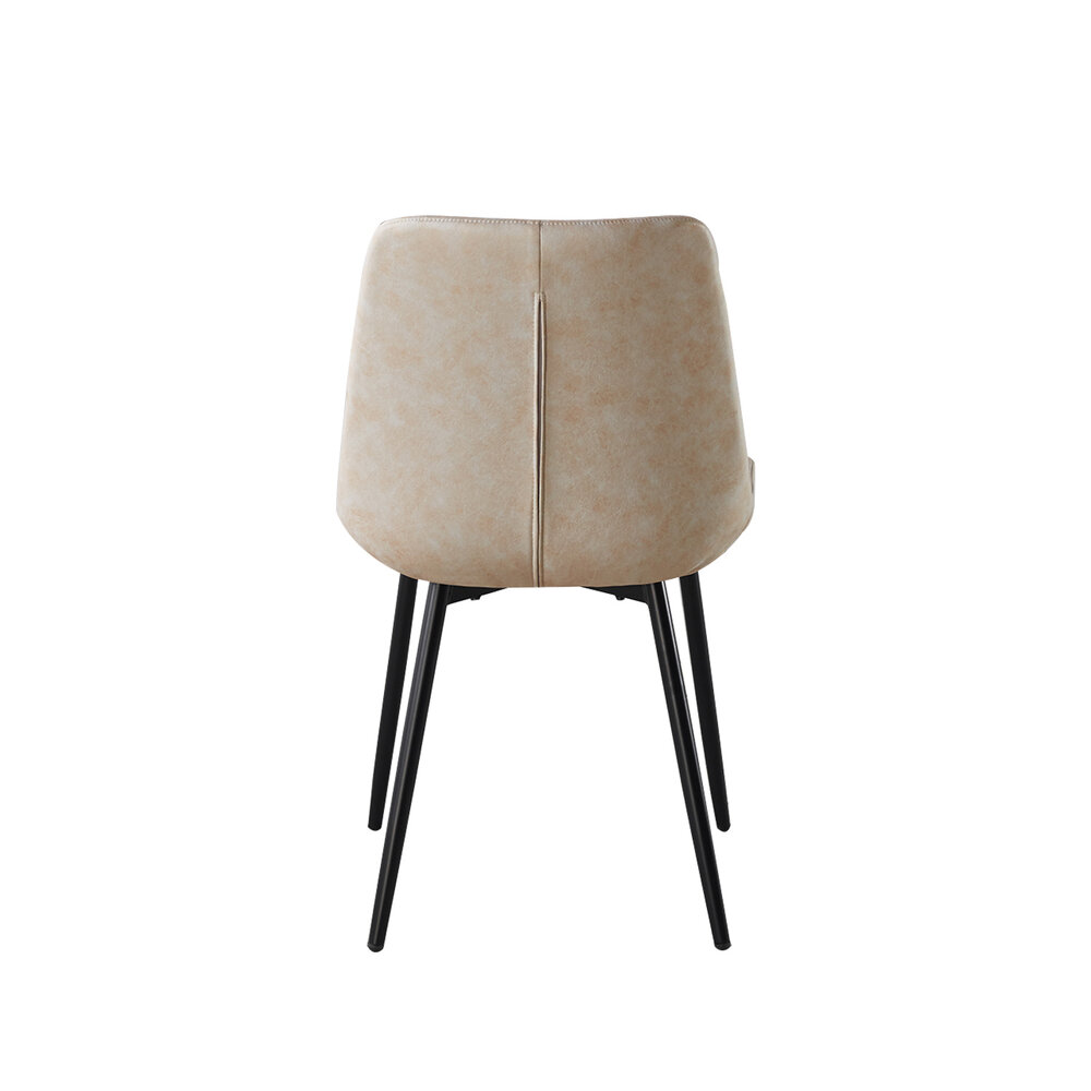 Eetkamerstoel Susta lichtgrijs microvezel eetstoel