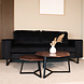 Lizzely Garden & Living Zitbank Zora 2,5-zits zwart velvet bank stof bankstel