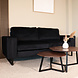 Lizzely Garden & Living Zitbank Zora 2,5-zits zwart velvet bank stof bankstel