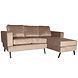 Lizzely Garden & Living Hoekbank design Venna 200cm bank champagne velvet loungebank zowel links als rechts bankstel Lizzely Garden & Living Hoekbank design Venna 200cm bank champagne velvet loungebank zowel links als rechts bankstel