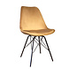Lizzely Garden & Living Eetkamerstoel Viga bruin velvet eetstoel