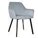 Lizzely Garden & Living Eetkamerstoel met armleuning Yurgan velvet blauw eetstoel