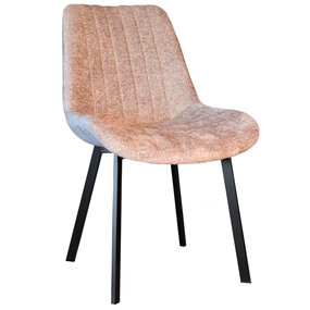 Lizzely Garden & Living Eetkamerstoel Susta taupe chenille eetstoel