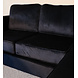 Lizzely Garden & Living Hoekbank design Venna 200cm bank zwart velvet loungebank zowel links als rechts bankstel