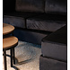 Lizzely Garden & Living Hoekbank design Venna 200cm bank zwart velvet loungebank zowel links als rechts bankstel