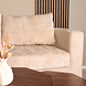 Lizzely Garden & Living Hoekbank design Nox 250cm bank beige chenille bankstel links loungebank