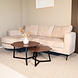 Lizzely Garden & Living Hoekbank design Nox 250cm bank beige chenille bankstel links loungebank