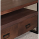 Lizzely Garden & Living TV meubel industrieel mangohout Ilse 100cm walnoot bruin tv kast duurzaam mango massief hout tv-meubel