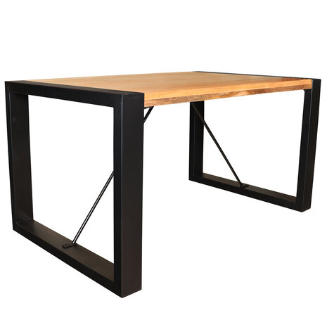 Lizzely Garden & Living Eettafel rechthoekig Jonas 140x90cm mangohout duurzaam mango tafel