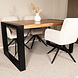 Lizzely Garden & Living Eettafel rechthoekig Jonas 140x90cm mangohout duurzaam mango tafel